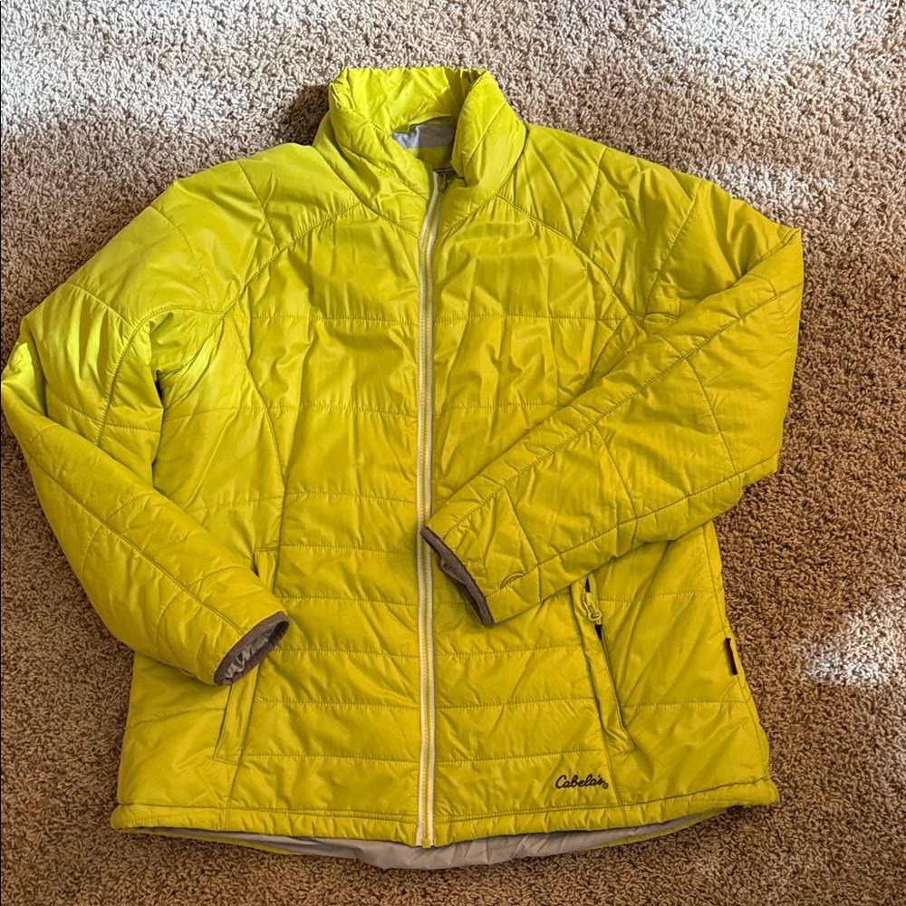 Cabela's Vibrant Lime Quilted Jacket